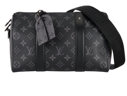 City Keepall, &pound;1,400, Handbags, Black/Grey, Canvas, Front view
